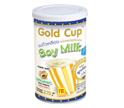 นมถั่วเหลืองชนิดผง ผสมลูกเดือย ตราโกลด์คัพ 